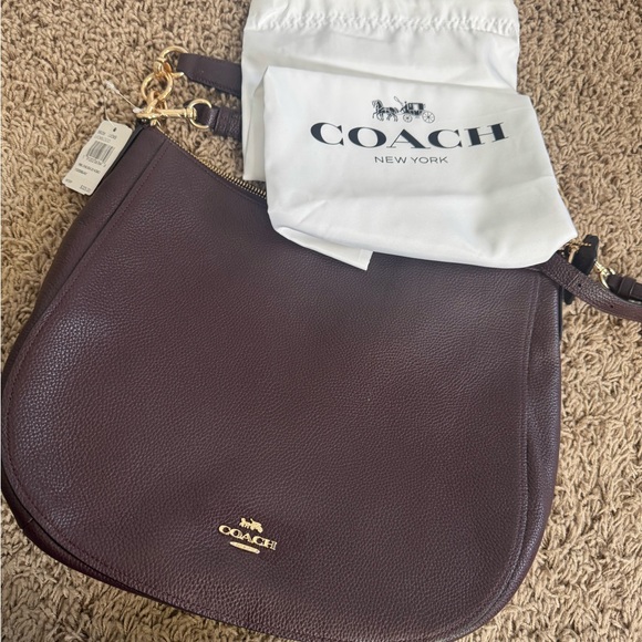 CO Handbags - CO Rich Brown Leather Hobo Bag NWT